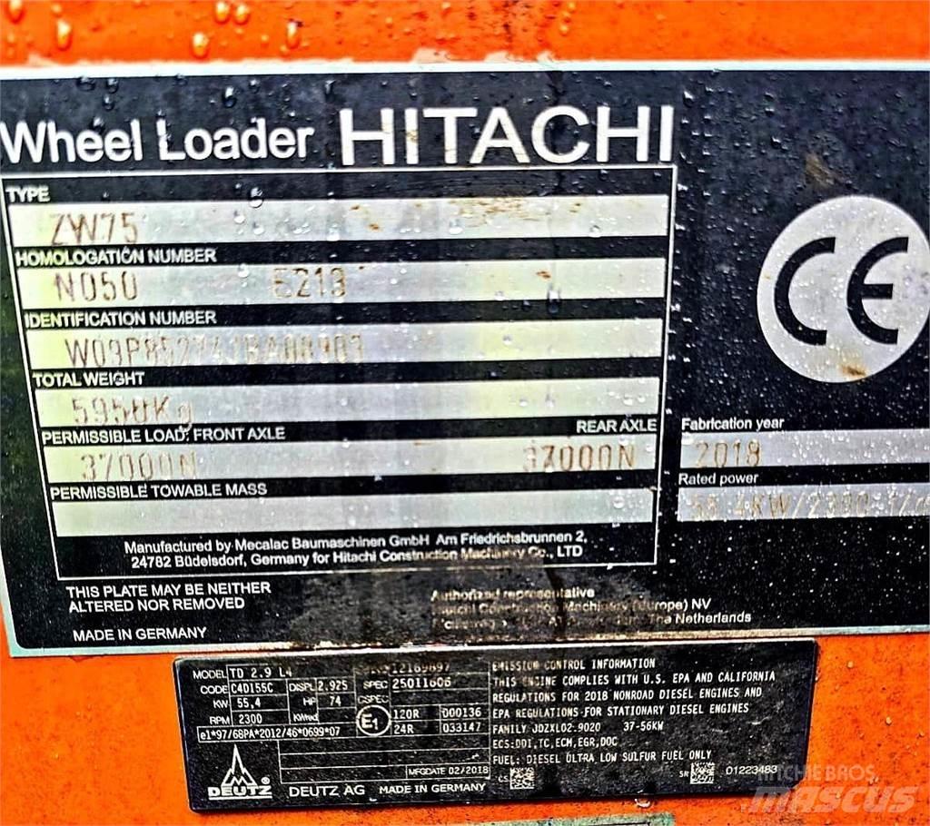 Hitachi ZW75 Mini krautuvai