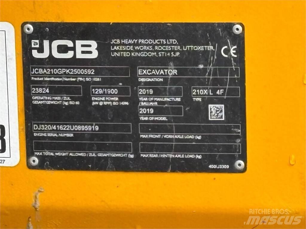JCB 210 X L 4F Vikšriniai ekskavatoriai