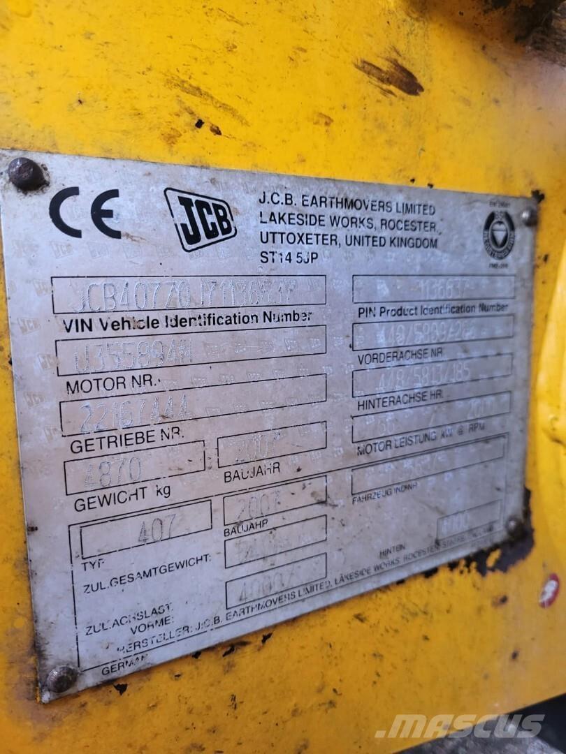 JCB 407 ZX Super Naudoti ratiniai krautuvai
