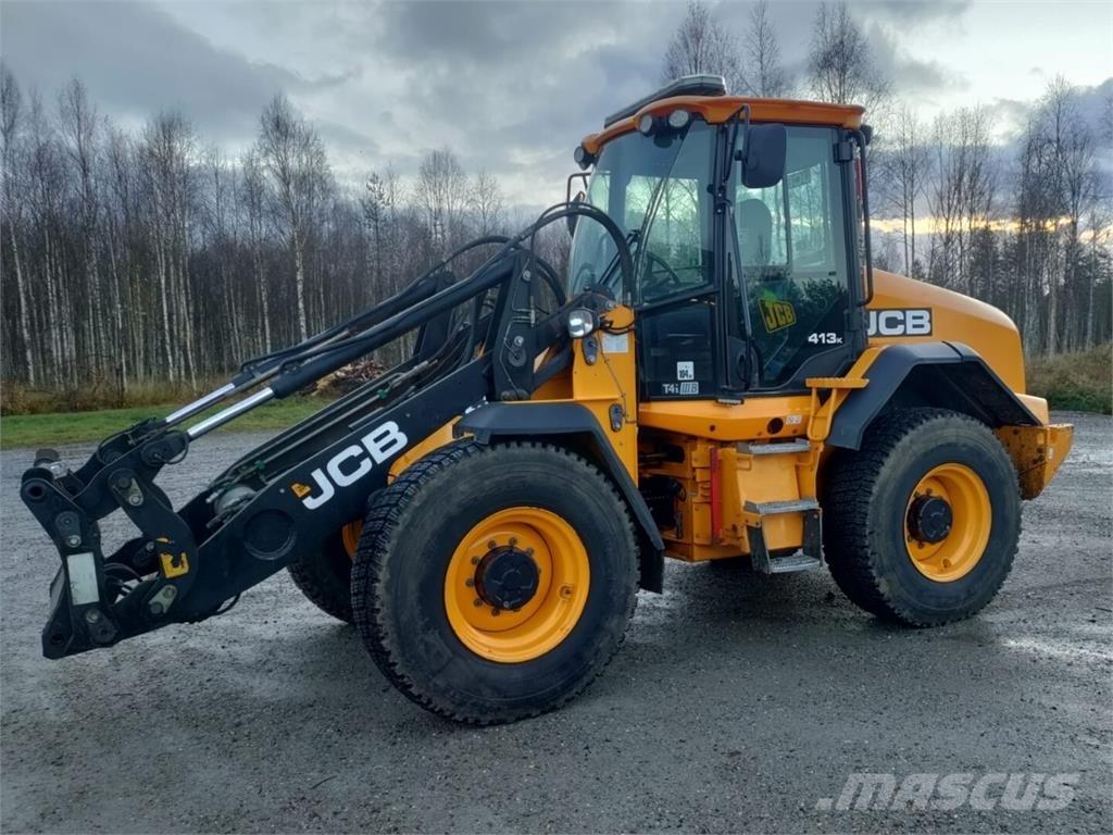 JCB 413 K T4 Naudoti ratiniai krautuvai