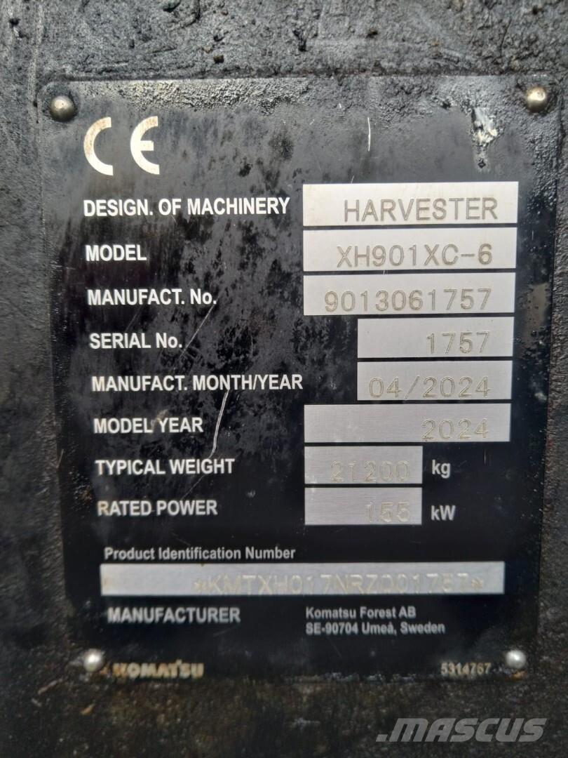 Komatsu 901 XC Miško technika (Harvesteriai)