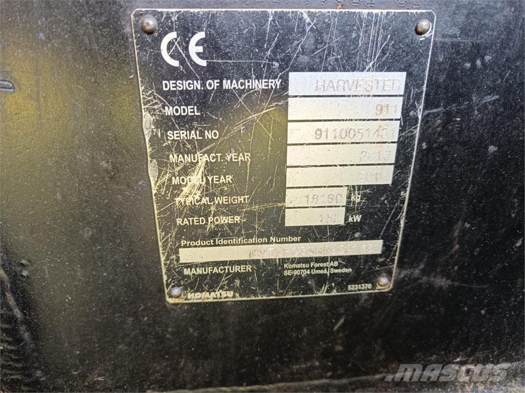 Komatsu 911.5 Miško technika (Harvesteriai)