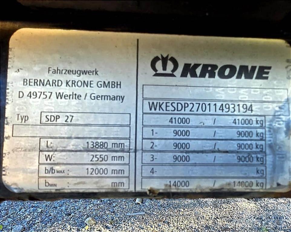 Krone SDP 27 Tentinės puspriekabės