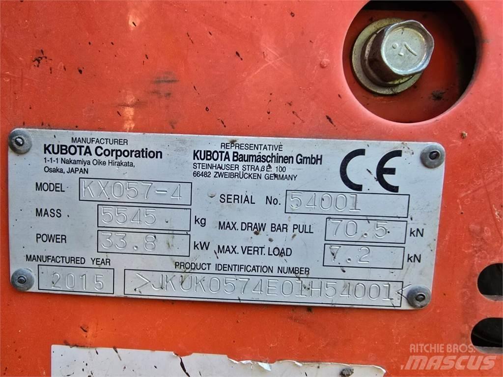 Kubota KX 057-4 Vikšriniai ekskavatoriai