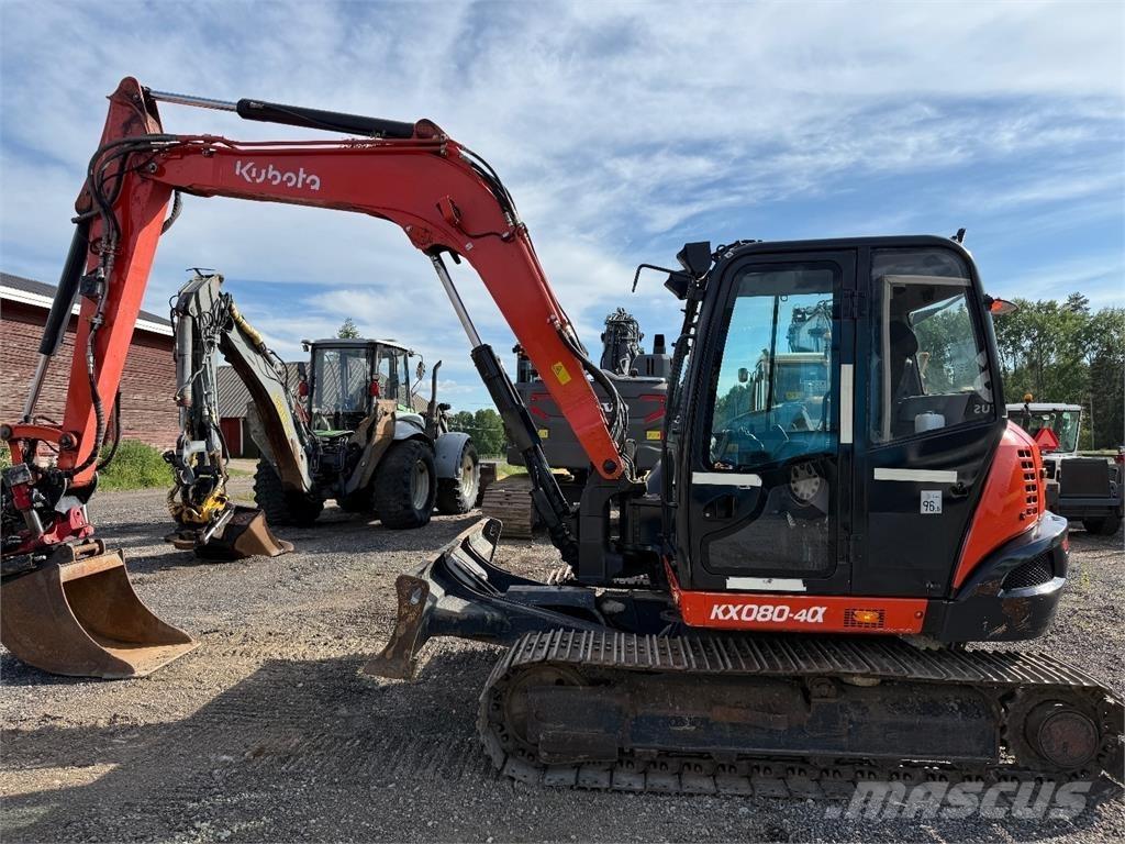 Kubota KX080-4 Vidutinės galios ekskavatoriai 7-12 t