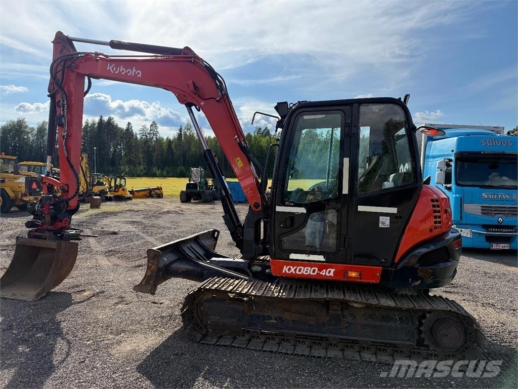 Kubota KX080-4 Vidutinės galios ekskavatoriai 7-12 t