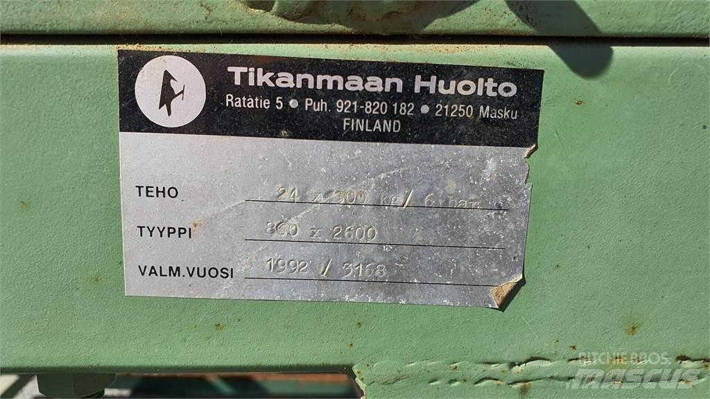  Liimalevypuristin Kiti naudoti statybos komponentai