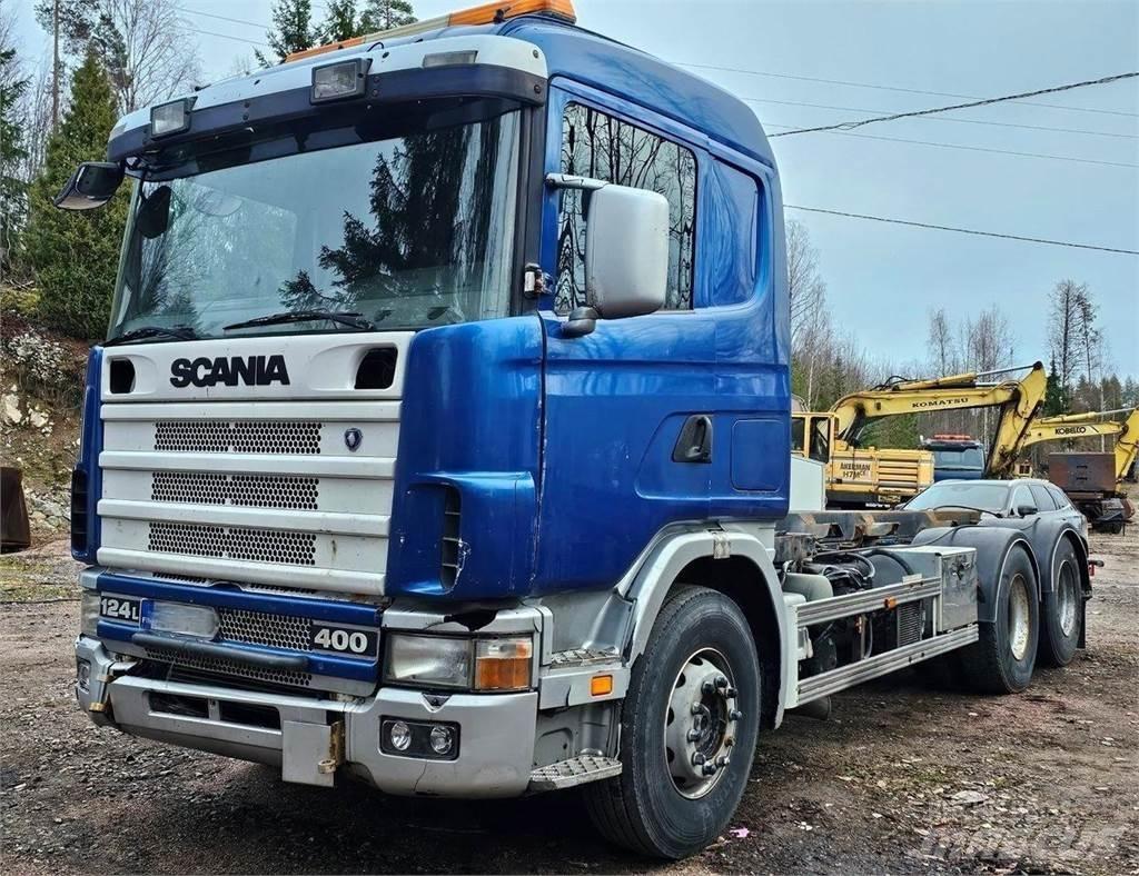 Scania 124 L 6x2 Sunkvežimiai su keliamuoju kabliu