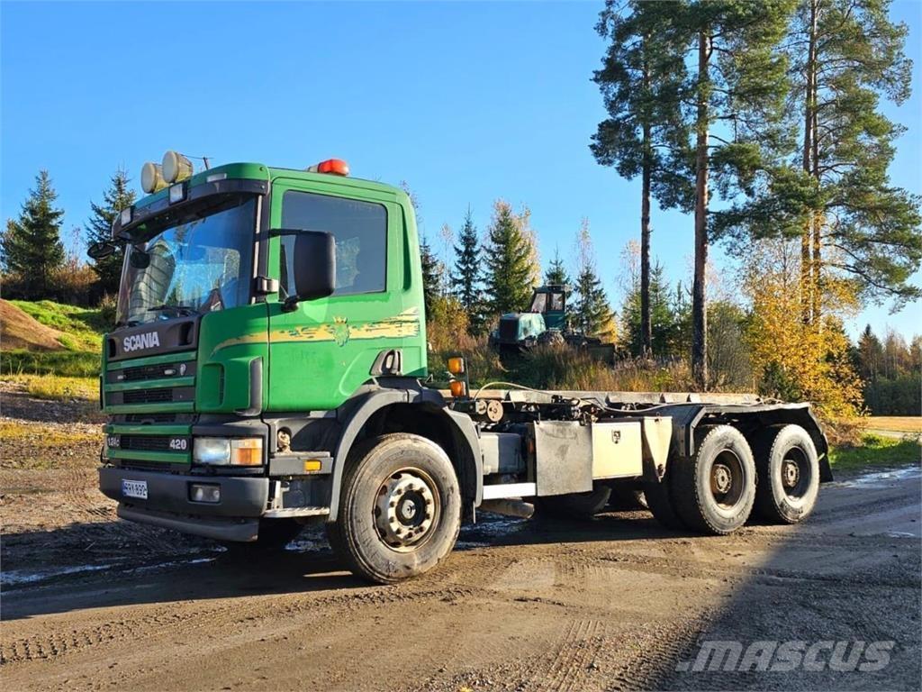 Scania 124C 6X4 Sunkvežimiai su keliamuoju kabliu
