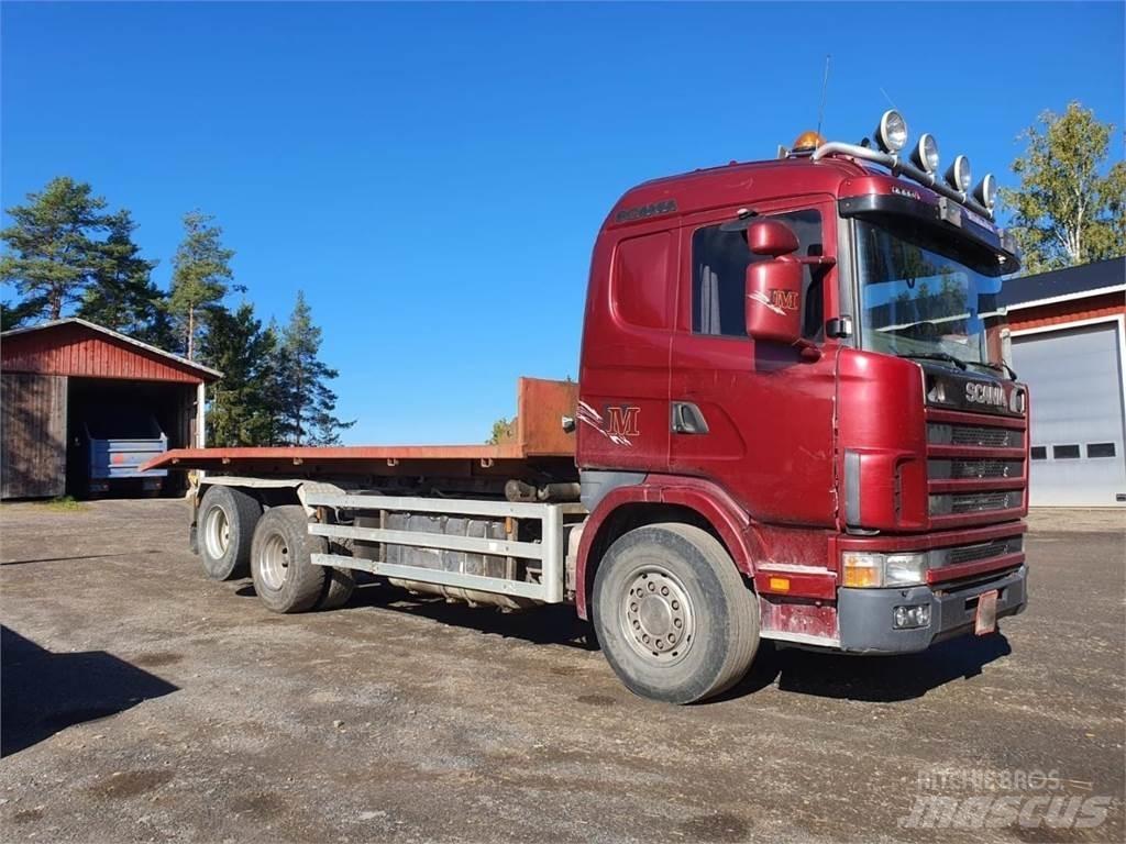 Scania 144G 460 Sunkvežimiai su keliamuoju kabliu