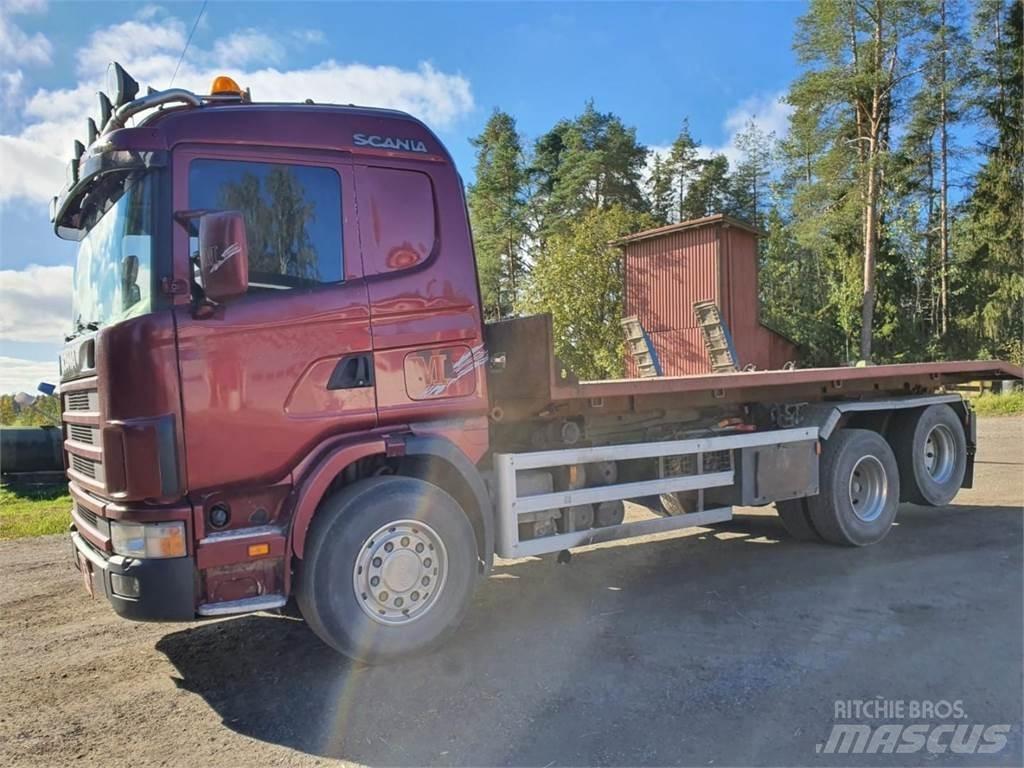 Scania 144G 460 Sunkvežimiai su keliamuoju kabliu