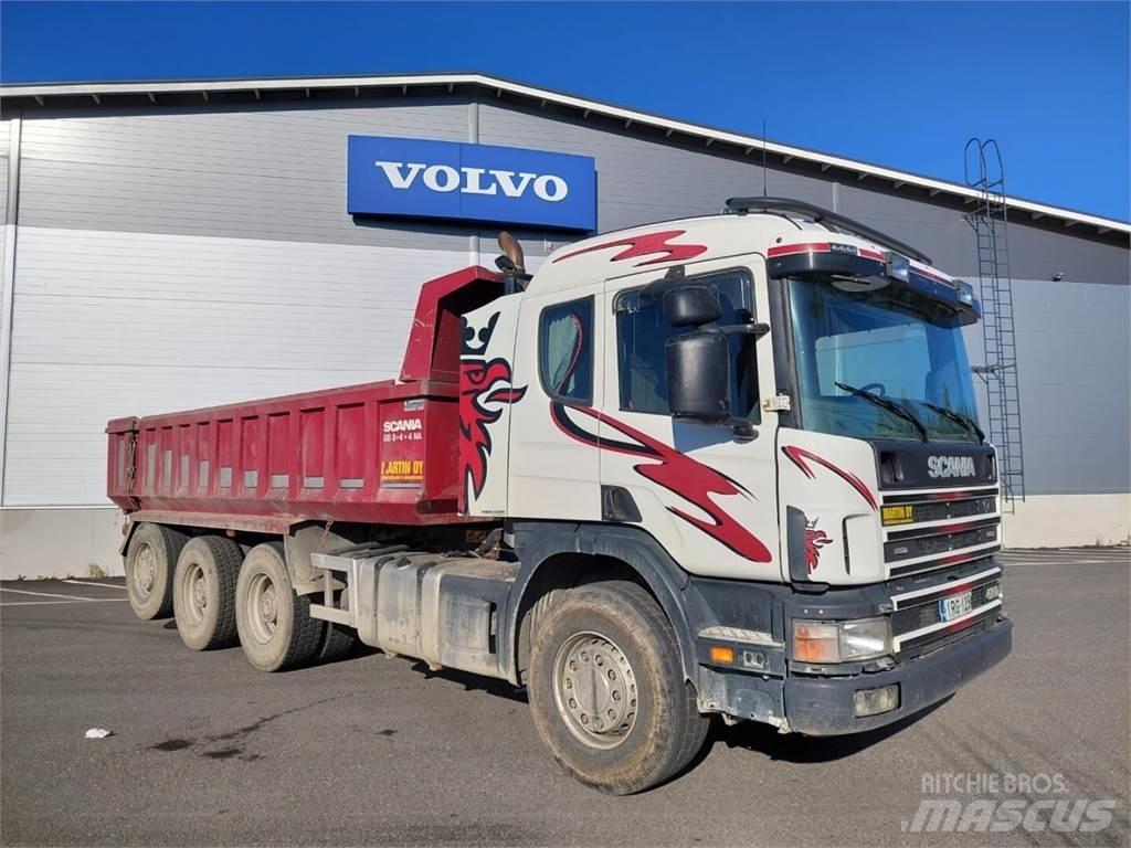 Scania P124 420hp Savivarčių priekabų vilkikai