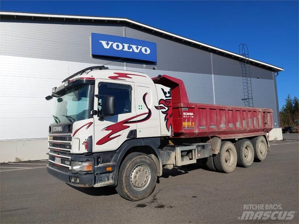 Scania P124 420hp Savivarčių priekabų vilkikai