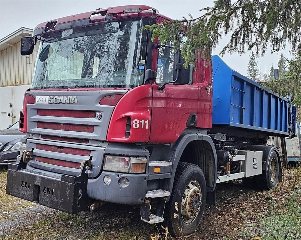 Scania P340 4x4 Sunkvežimiai su keliamuoju kabliu