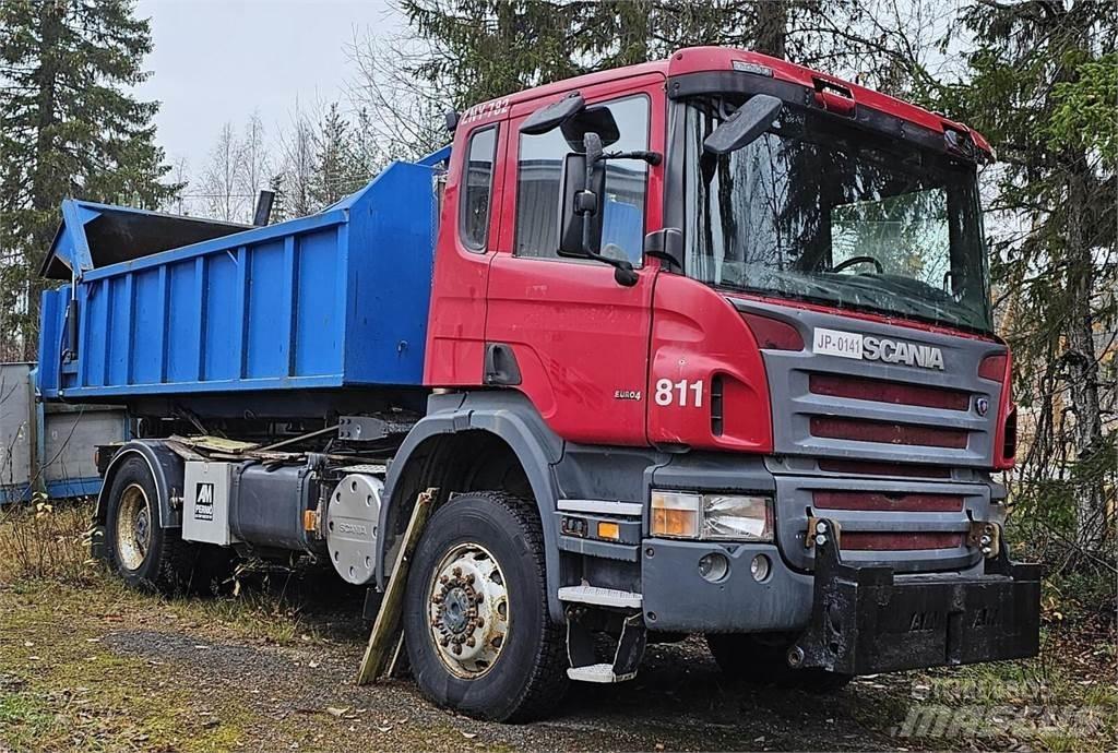 Scania P340 4x4 Sunkvežimiai su keliamuoju kabliu