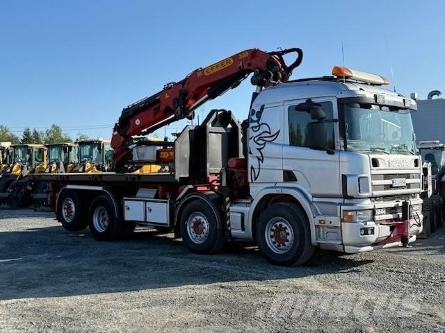 Scania R124G Automobiliniai kranai