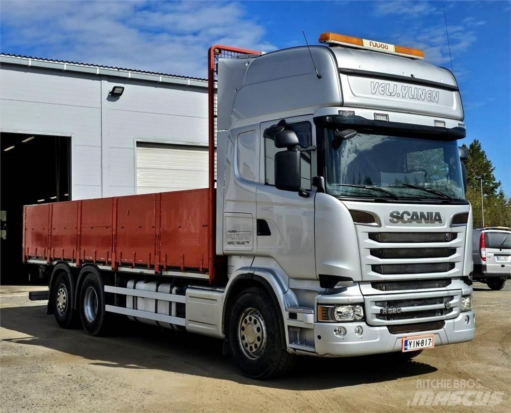 Scania R520 6x2 Platformos/ Pakrovimas iš šono