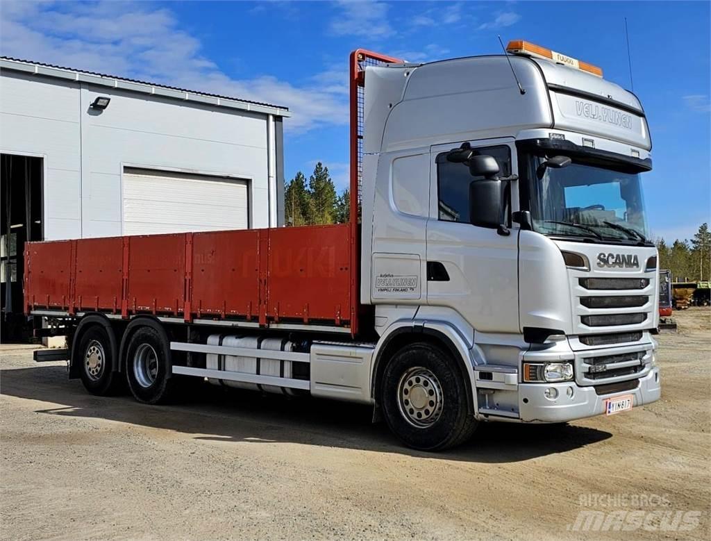 Scania R520 6x2 Platformos/ Pakrovimas iš šono