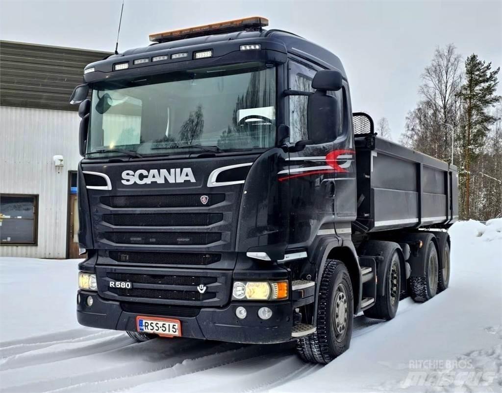 Scania R580 8x4 Savivarčių priekabų vilkikai