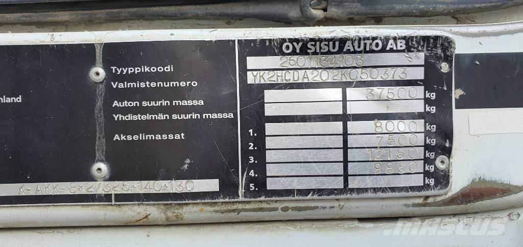 Sisu E12 8X2 Savivarčių priekabų vilkikai