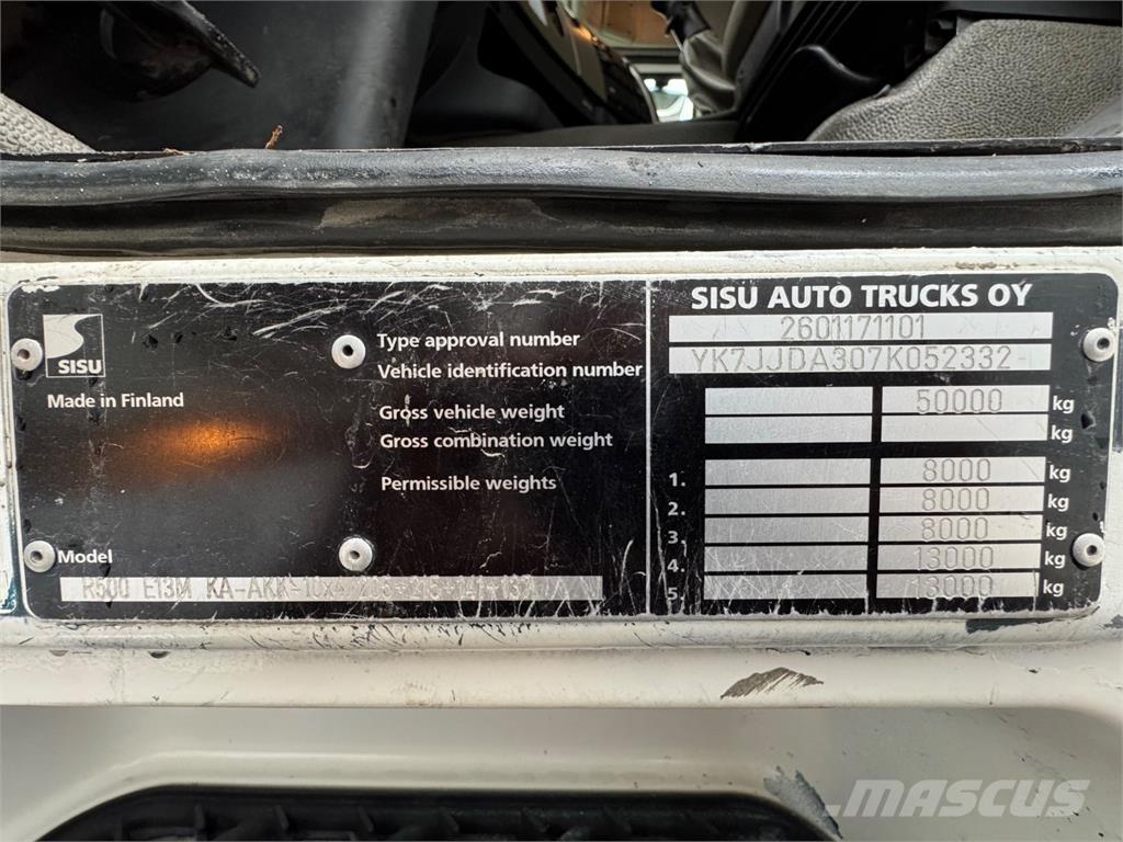 Sisu R500 10x4 Miško mašinų transportavimo sunkvežimiai
