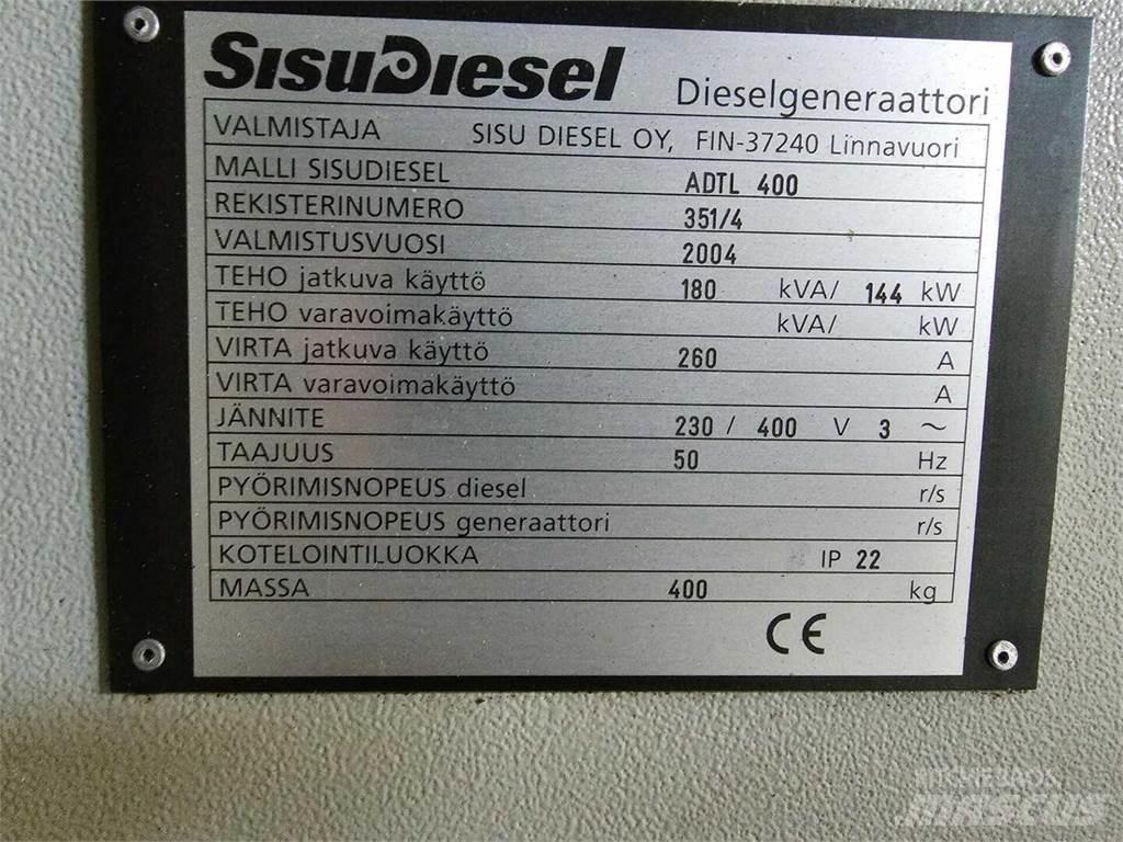  Strömberg 180kVA Kiti generatoriai