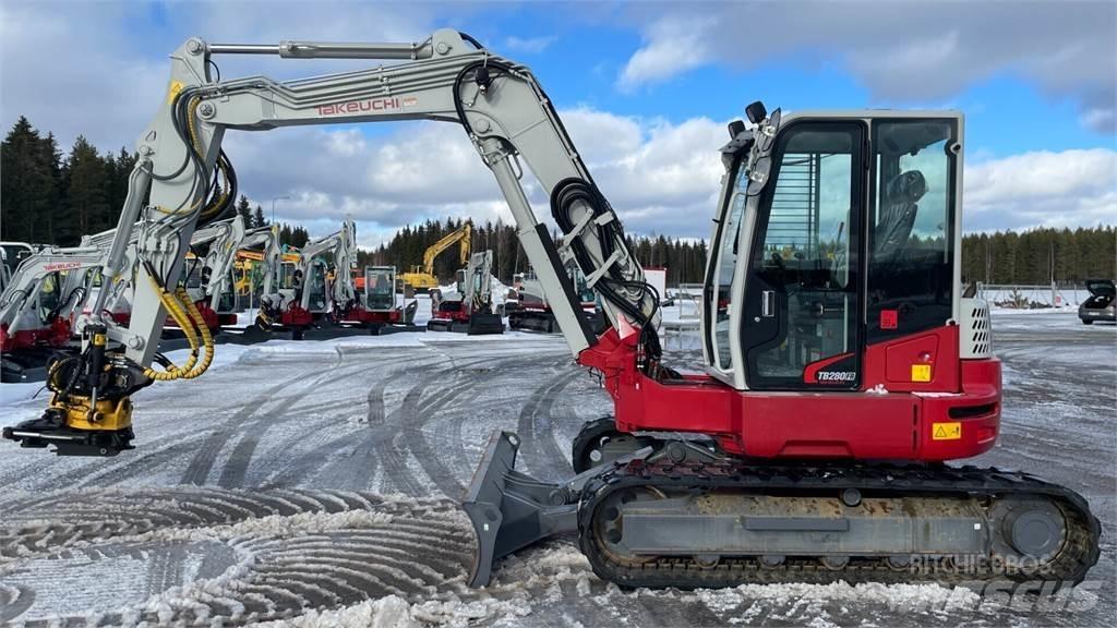 Takeuchi TB280FR Vidutinės galios ekskavatoriai 7-12 t