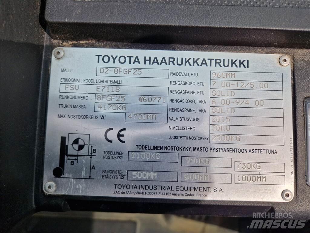 Toyota 02-8FGF25 LPG (dujiniai) krautuvai