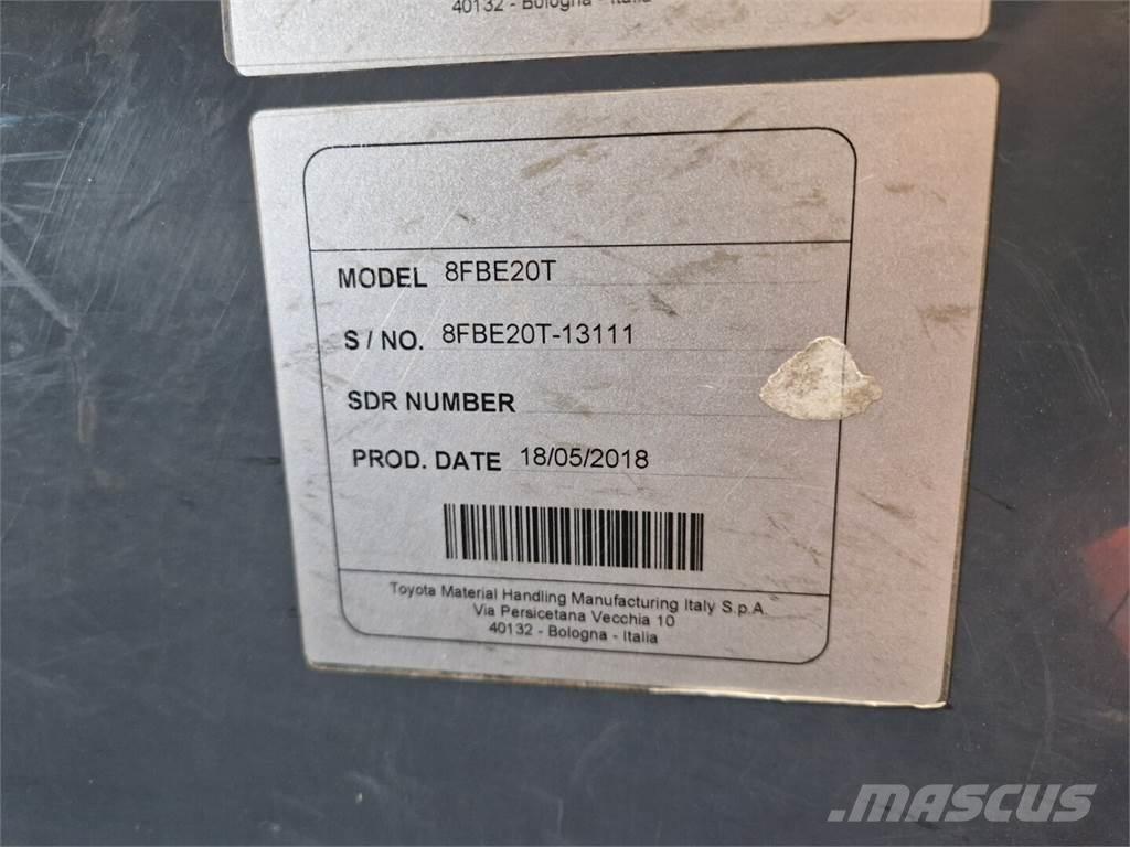 Toyota 8FBE20T Elektriniai šakiniai krautuvai