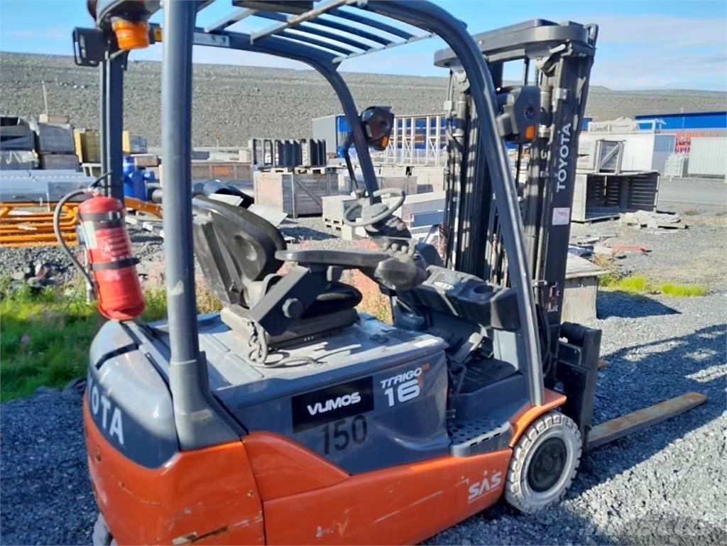 Toyota 8FBET16 Elektriniai šakiniai krautuvai