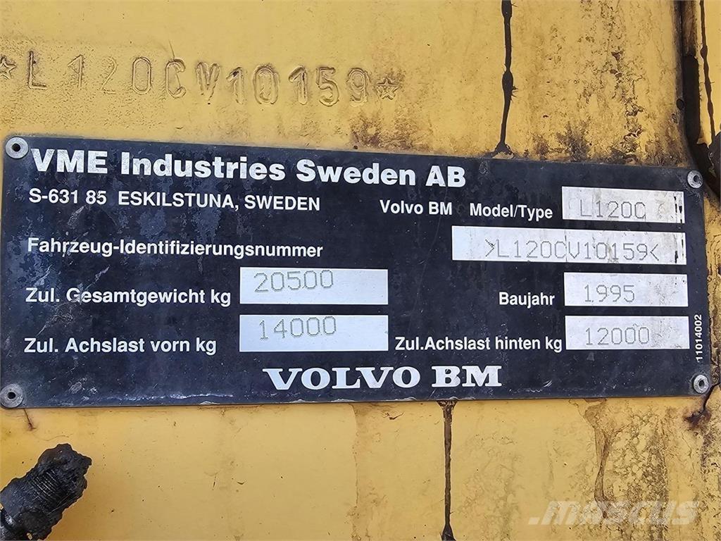Volvo BM L120C Naudoti ratiniai krautuvai