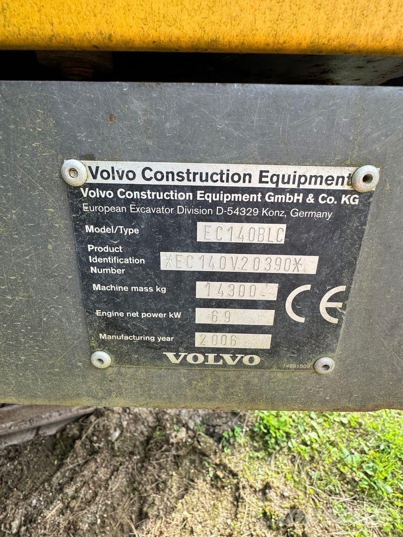 Volvo EC 140 BLC Vikšriniai ekskavatoriai