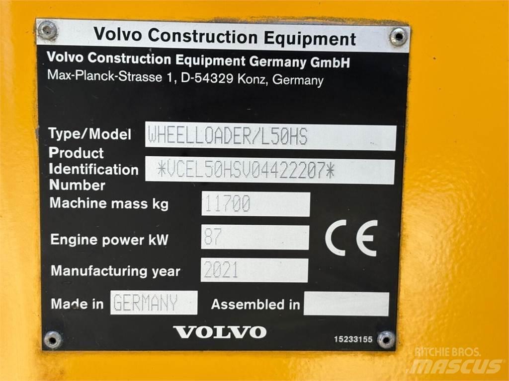 Volvo L 50 H S Naudoti ratiniai krautuvai