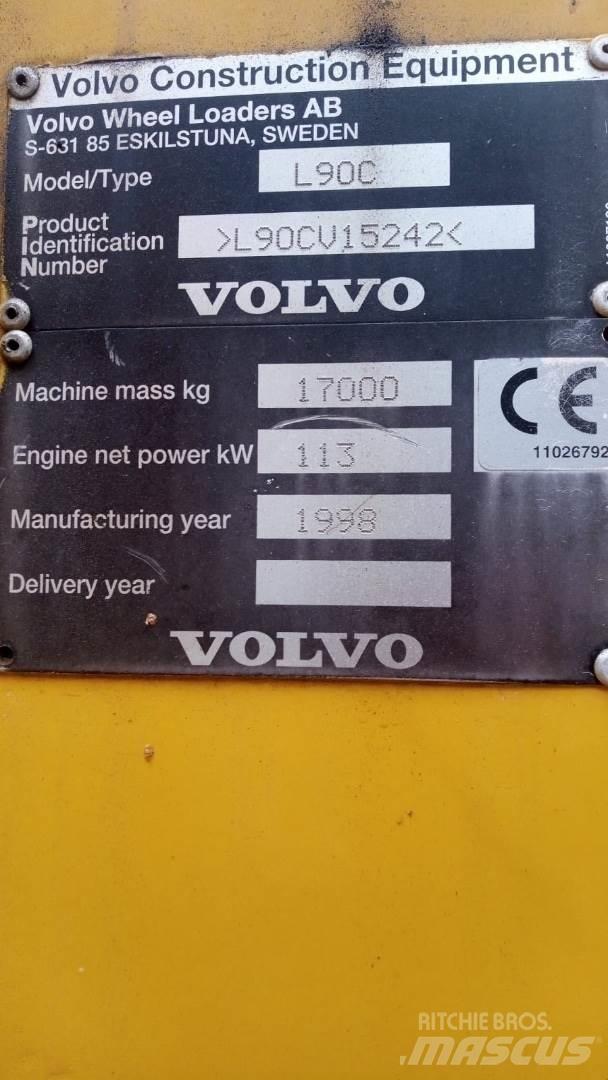 Volvo L90C Naudoti ratiniai krautuvai