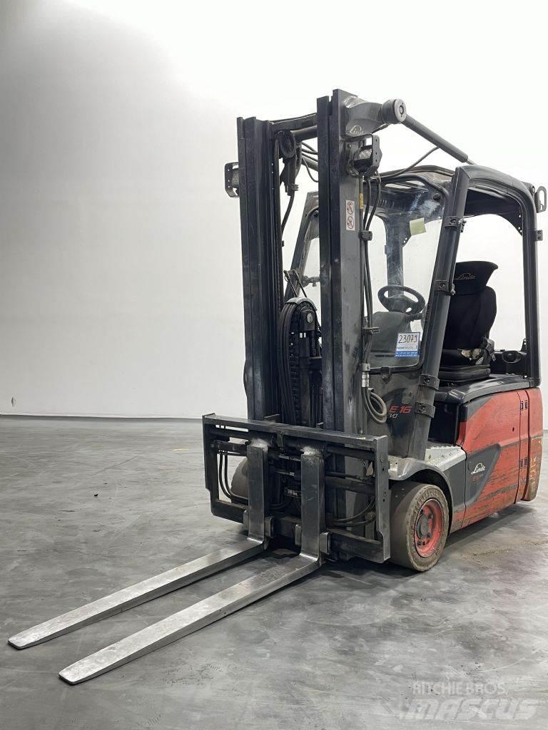 Linde E16-02-386 Elektriniai šakiniai krautuvai