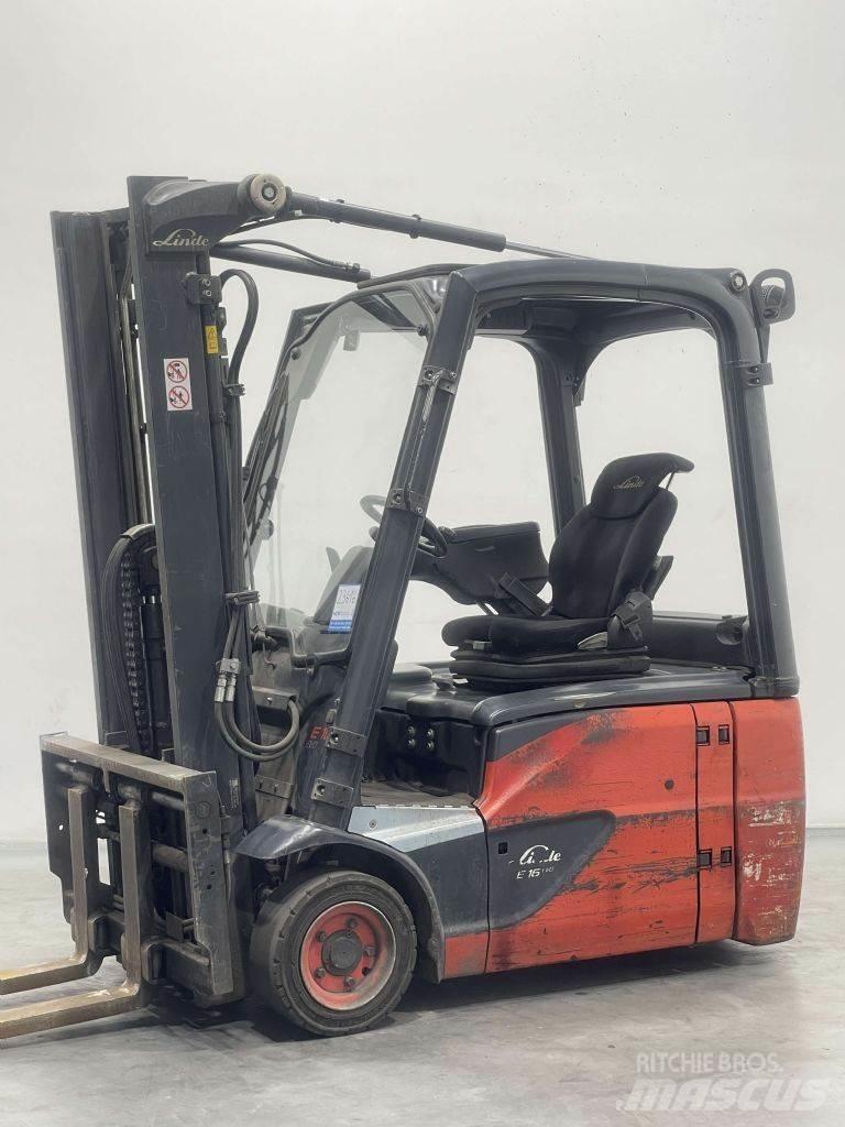 Linde E16-02-386 Elektriniai šakiniai krautuvai