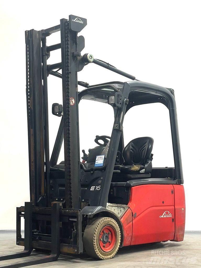 Linde E16-386 Elektriniai šakiniai krautuvai