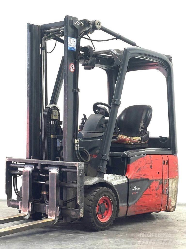 Linde E16-386-EVO Elektriniai šakiniai krautuvai