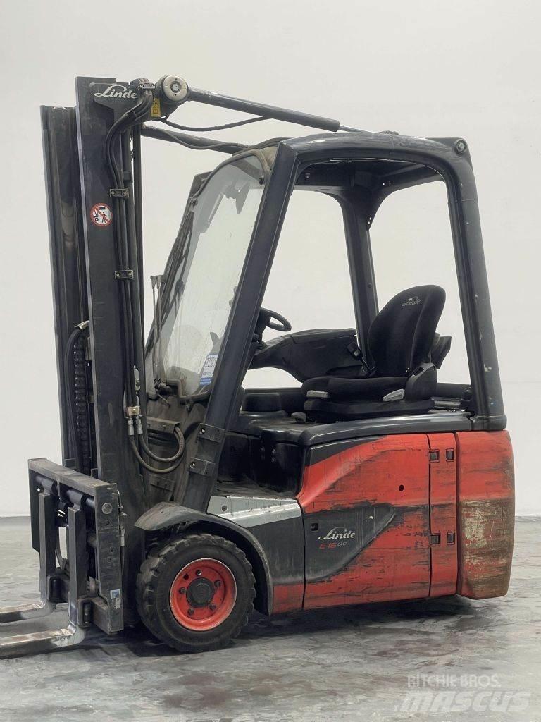 Linde E16C-02-386 Elektriniai šakiniai krautuvai