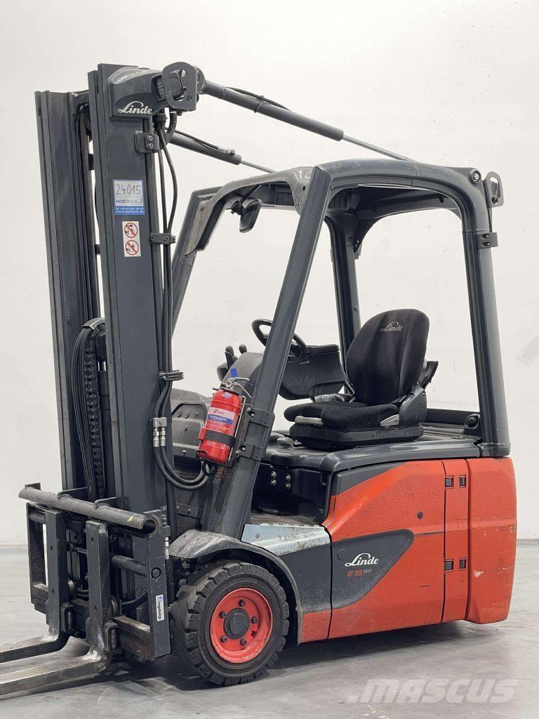 Linde E16C-02-386 Elektriniai šakiniai krautuvai