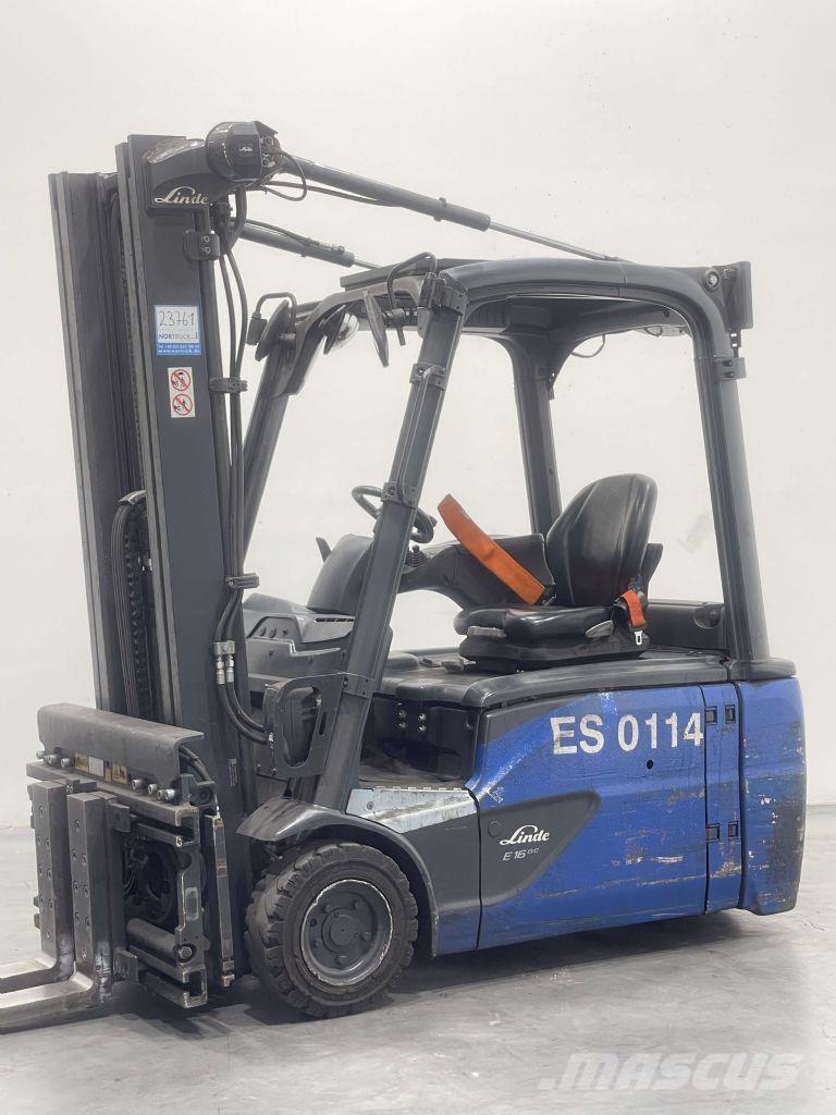 Linde E16L-02-386 Elektriniai šakiniai krautuvai