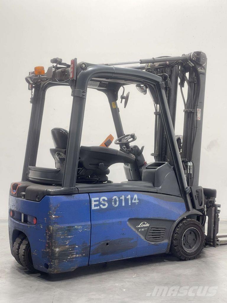 Linde E16L-02-386 Elektriniai šakiniai krautuvai