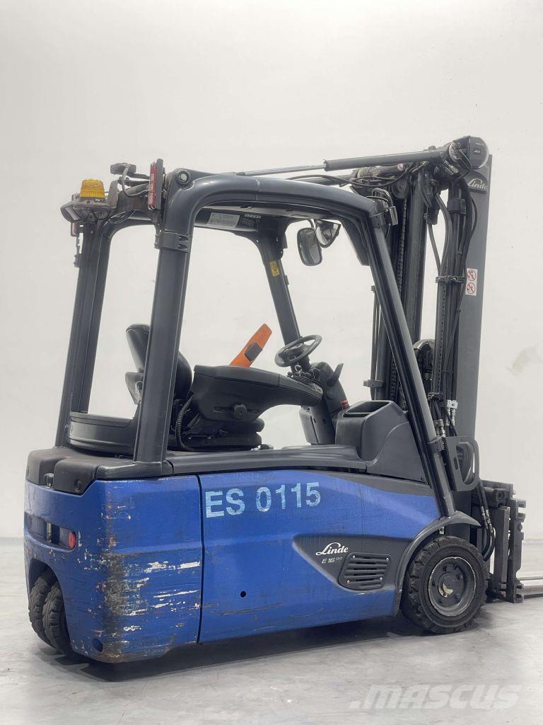 Linde E16L-02-386 Elektriniai šakiniai krautuvai