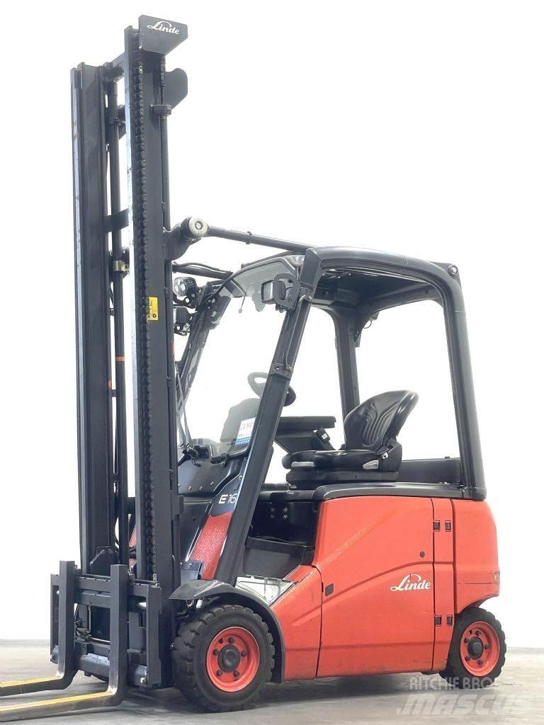 Linde E16PH-01 Elektriniai šakiniai krautuvai