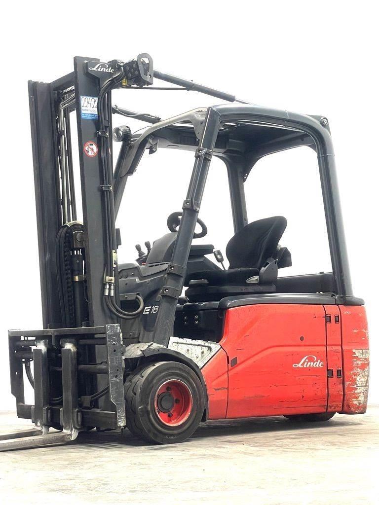 Linde E18L-386 Elektriniai šakiniai krautuvai