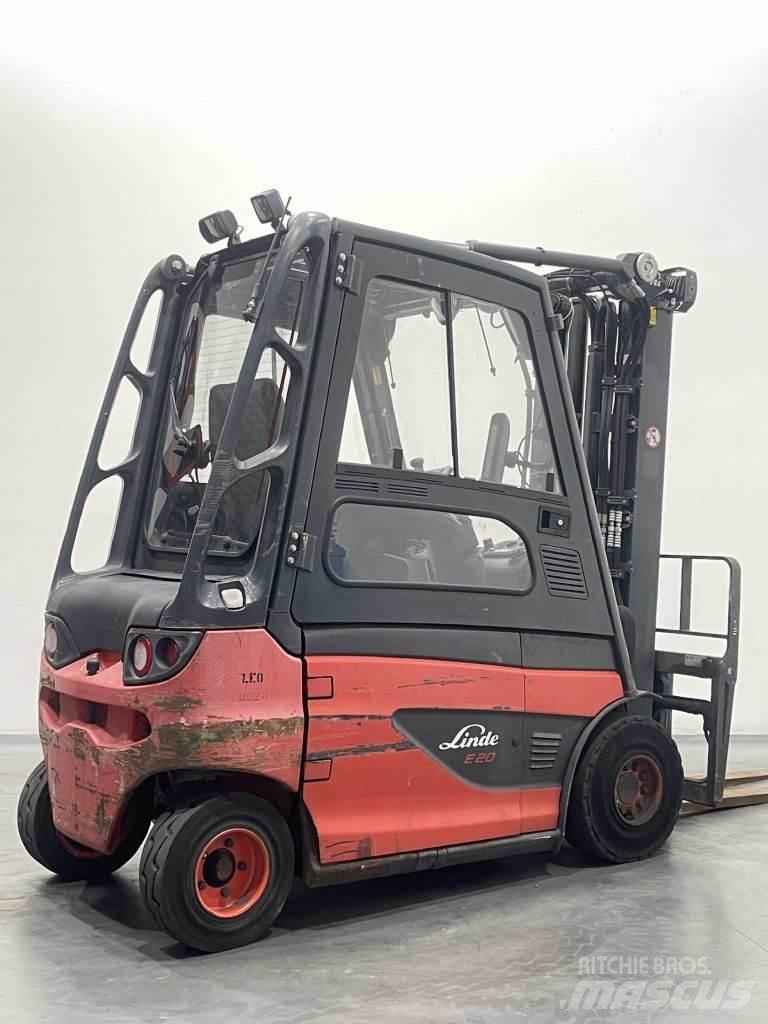 Linde E20-01-387 Elektriniai šakiniai krautuvai