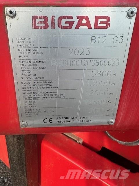 Bigab B12 VÄXLARVAGN Kiti krovimo ir kasimo mechanizmai ir jų priedai