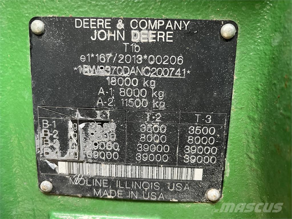 John Deere 8R 370 Traktoriai
