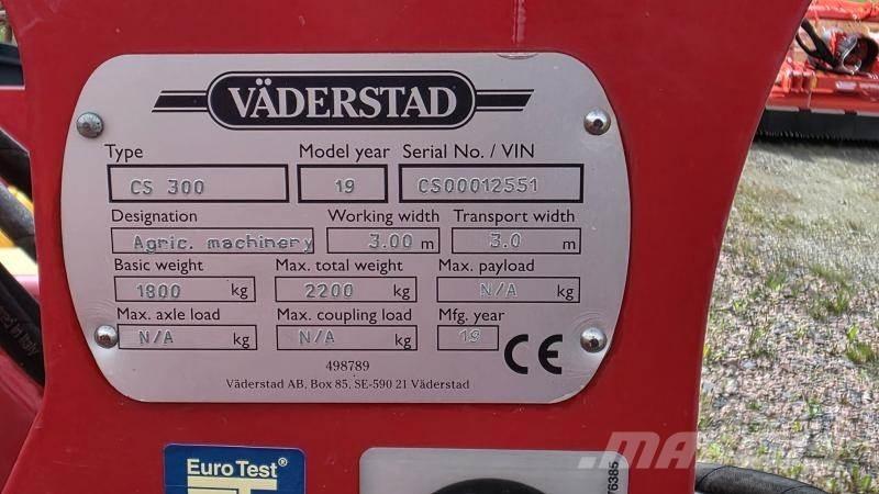Väderstad Cultus 300 Kita kultivavimo technika ir priedai