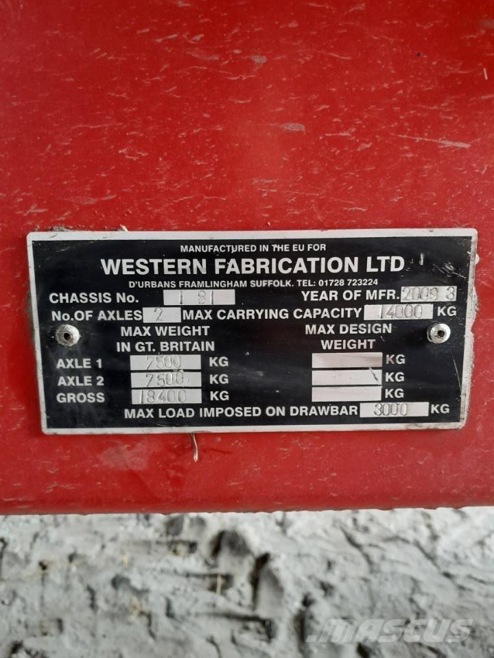 Western 14 TON Kiti krovimo ir kasimo mechanizmai ir jų priedai